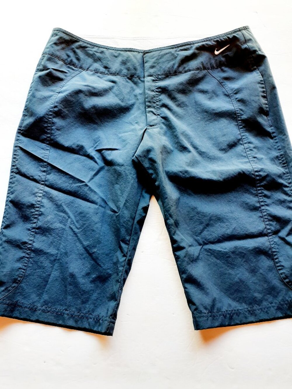 Nike Womens Capri Pants Golf Navy Workout Gym Active Casual Vintage Y2K Large